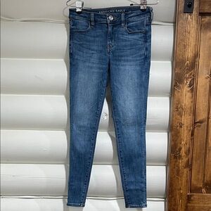 American Eagle Outfitters Women's Blue Skinny Jeans